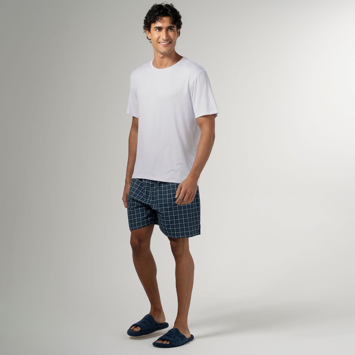 06 05 0004 Pijama Edgar Xadrez Branco 006